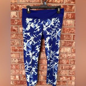 Under Armour Heat Gear Cropped Leggings Geometric Pull On